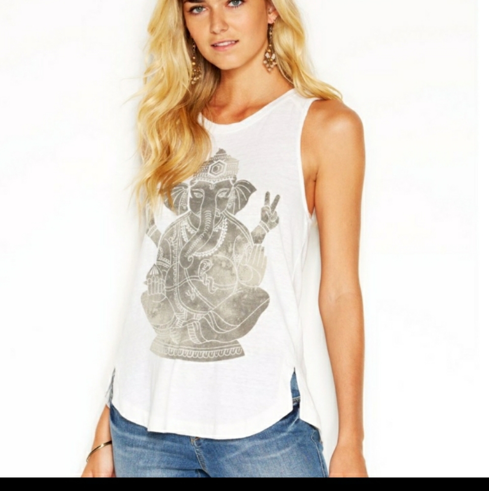 Lucky Brand Ganesh Cotton Tank